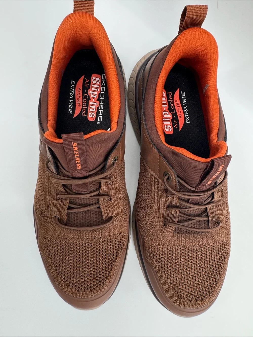 Skechers Hands Free Slip-Ins Arch Fit Crosser Emeric Mens 8.5 Extra Wide Brown